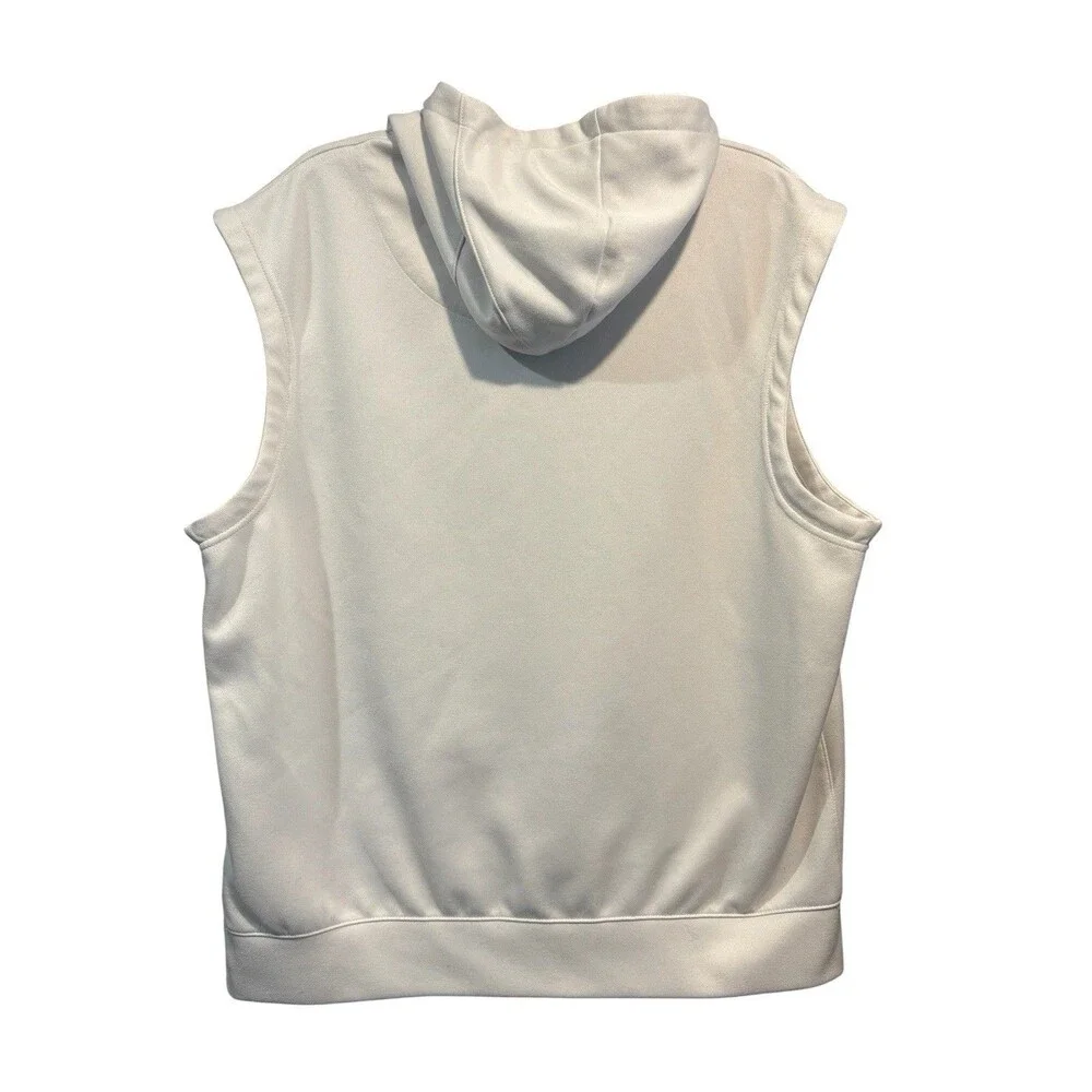 Nike Dri-Fit NBA Authentics Phoenix Suns Sleeveless Hoodie Cream Mens Large Tall